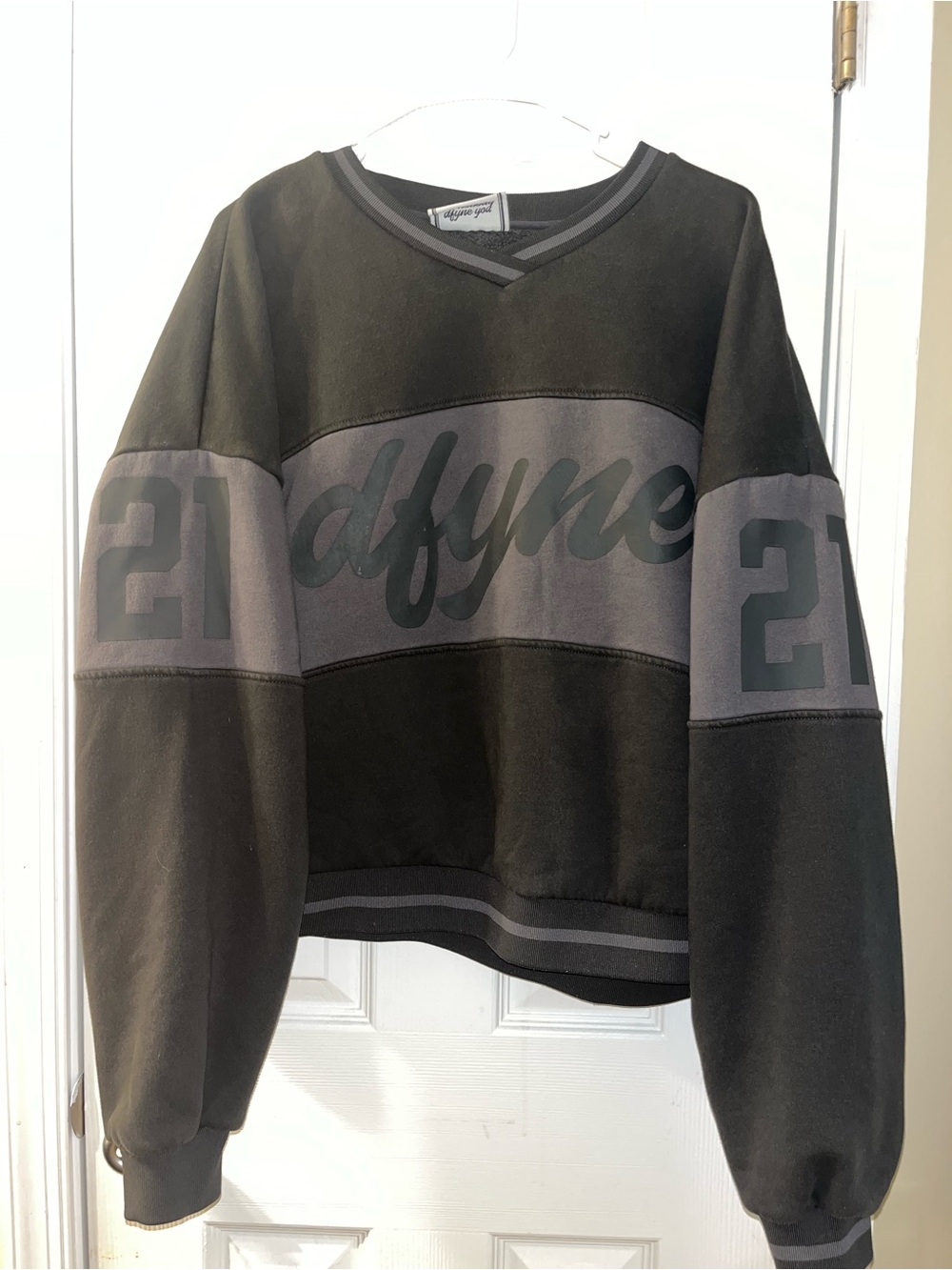 dfyne 4th birthday collection charcoal grey Sweater